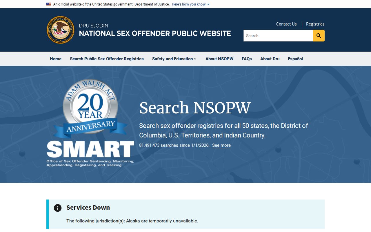 Gooding County sex offender search through the national registry